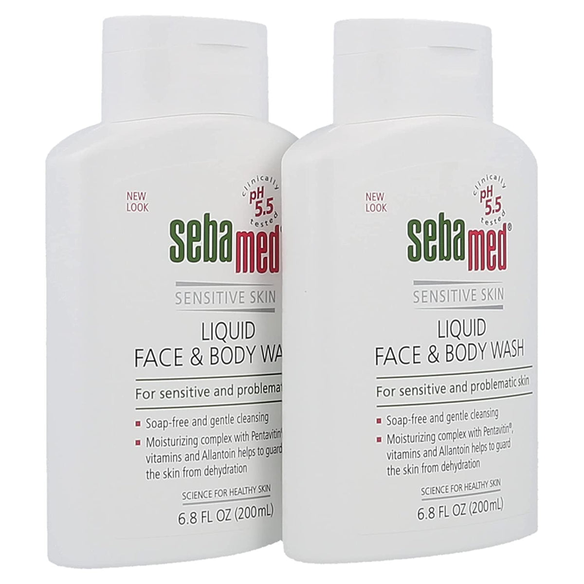 Sebamed Liquid Face and Body Wash pH 5.5 - 200ml (Pack of Two)