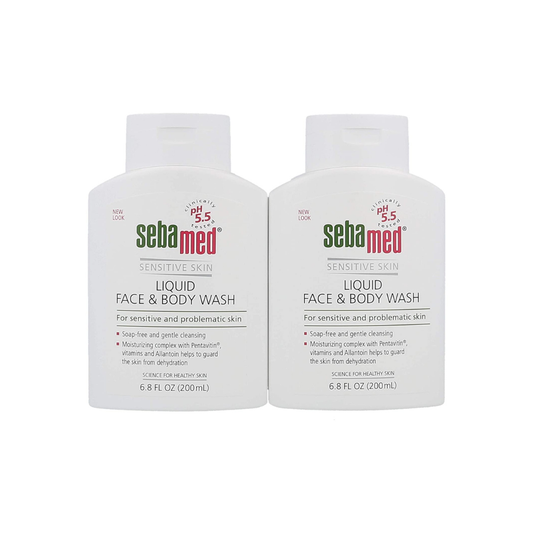 Sebamed Liquid Face and Body Wash pH 5.5 - 200ml (Pack of Two)