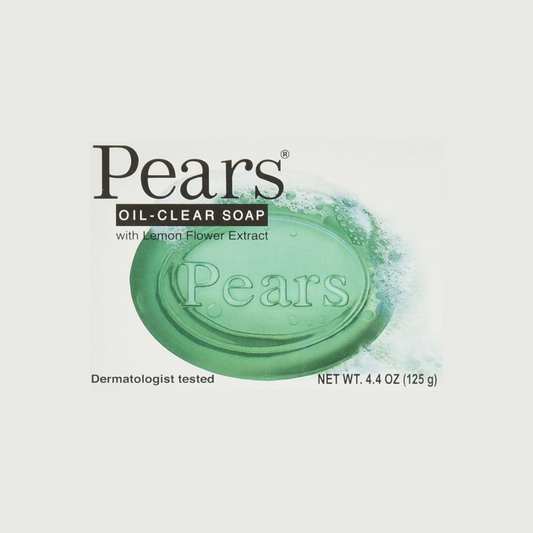 Pears Soap Oil Clear With Lemon Flower extract, 4.4 oz (Pack of 12)