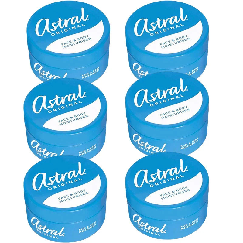 ASTRAL Moisturising Cream 50ml 6 pack