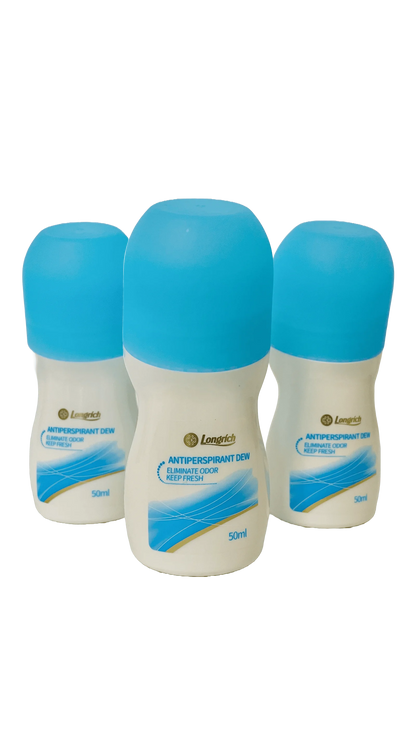 Longrich Deodorant Roll On Longrich Antiperspirant Dew/ Eliminates odor PACK 3