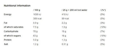 Galaxy Instant Hot Chocolate Cocoa Powder Drink with Milk Chocolate Sugars & Sweeteners, 250g