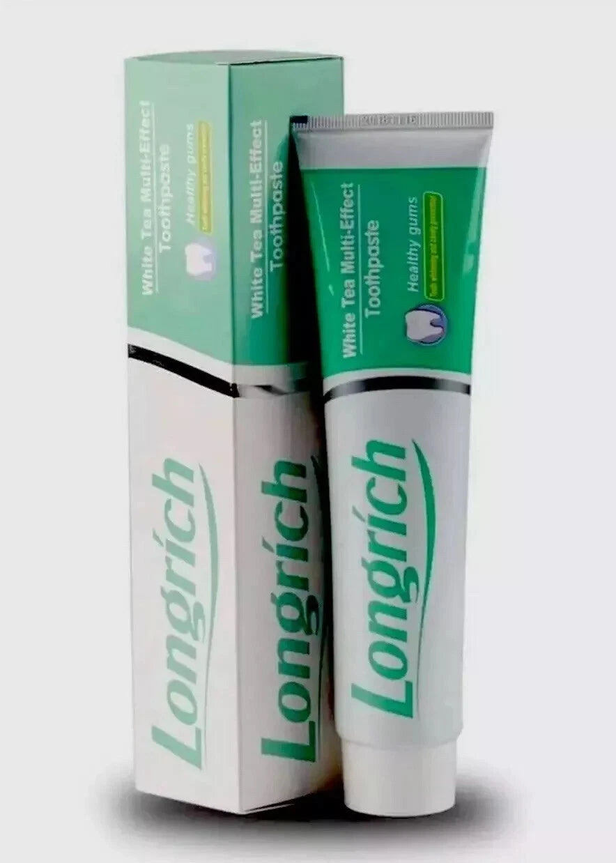 Longrich White Tea Multi-Effect Toothpaste 200g Fluorine Free Anti-Bacterial PACK 2