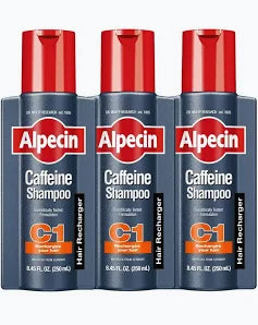 Alpecin C1 Caffeine Shampoo, 8.45 fl oz (pack 3)