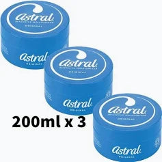 Astral Original Moisturising Cream 200ml (pack 3)