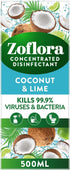 Zoflora Coconut and Lime - 500 ml, Concentrated Disinfectant all Purpose Cleaner